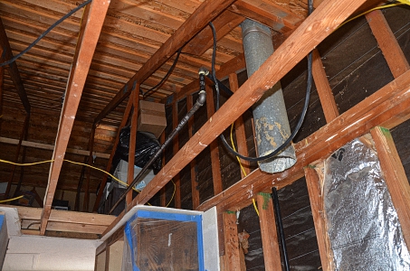 Replumbed gas line